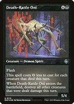 Death-Rattle Oni - March of the Machine: The Aftermath - Etched Foil