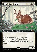 Regal Bunnicorn - Wilds of Eldraine