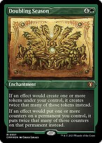 Doubling Season - Commander Masters - Etched Foil