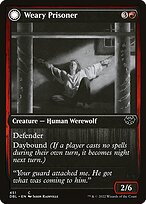 Weary Prisoner // Wrathful Jailbreaker - Innistrad: Double Feature