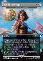 Yuna's Sending Staff (Staff of the Storyteller) - Secret Lair Drop - Borderless