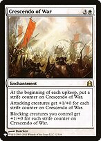 Crescendo of War - The List