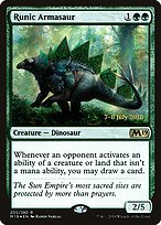 Runic Armasaur - Core Set 2019 Promos - Promo Foil