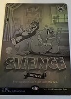 Silence - Secret Lair Drop - Borderless