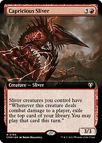 Capricious Sliver - Commander Masters - Extended Art