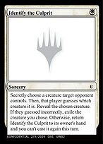 Identify the Culprit - Unknown Event