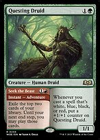 Questing Druid // Seek the Beast - Wilds of Eldraine