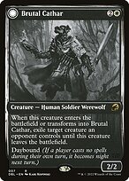 Brutal Cathar // Moonrage Brute - Innistrad: Double Feature