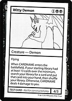 Witty Demon - Mystery Booster Playtest Cards 2021