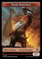 Dwarf Berserker - Commander Masters Tokens