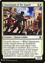 Lieutenants of the Guard - The List