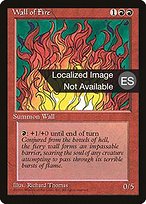 Muro de fuego (Wall of Fire) - Fourth Edition Foreign Black Border