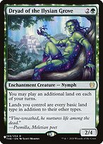 Dryad of the Ilysian Grove - The List