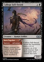 Callous Sell-Sword // Burn Together - Wilds of Eldraine