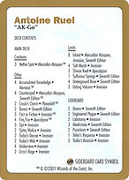 Antoine Ruel Decklist - World Championship Decks 2001