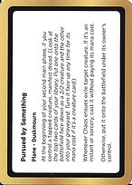 Pursued by Something - Black Lotus Unknown Planechase