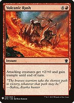 Volcanic Rush - The List