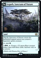 Argoth, Sanctum of Nature // Titania, Gaea Incarnate - The Brothers' War Promos - Promo Foil