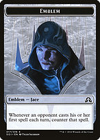 Jace, Unraveler of Secrets Emblem - Shadows over Innistrad Tokens