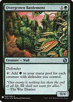 Overgrown Battlement - The List