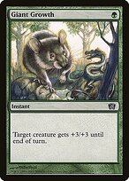 Giant Growth - Eighth Edition - Promo Foil