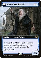 Malevolent Hermit // Benevolent Geist - Innistrad: Midnight Hunt