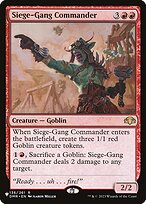 Siege-Gang Commander - The List