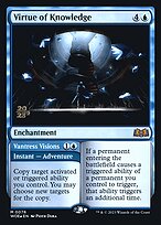 Virtue of Knowledge // Vantress Visions - Wilds of Eldraine Promos - Promo Foil