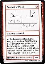 Geometric Weird - Mystery Booster Playtest Cards 2021