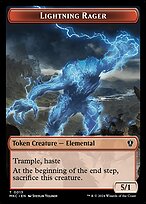 Lightning Rager - Murders at Karlov Manor Commander Tokens