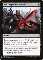 Blessing of Belzenlok - The List