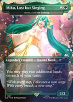 Miku, Lost but Singing (Azusa, Lost but Seeking) - Secret Lair Drop - Promo Foil