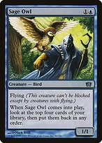 Sage Owl - Eighth Edition - Promo Foil