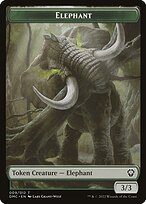 Elephant - Dominaria United Commander Tokens