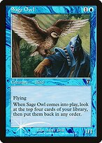 Sage Owl - Seventh Edition - Promo Foil