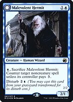 Malevolent Hermit // Benevolent Geist - Innistrad: Midnight Hunt Promos - Promo Foil