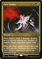 Fiery Justice - Double Masters 2022 - Etched Foil