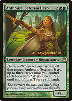 Anthousa, Setessan Hero - Theros Promos - Promo Foil