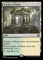 Temple of Plenty - Wilds of Eldraine Commander