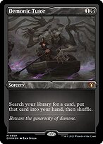 Demonic Tutor - Commander Masters - Etched Foil