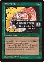 Elfos de Llanowar (Llanowar Elves) - Fourth Edition Foreign Black Border