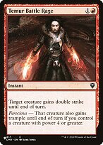 Temur Battle Rage - The List