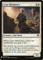 Lone Missionary - The List