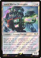 Space Marine Devastator - Warhammer 40,000 Commander - Surge Foil