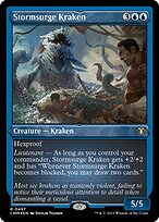 Stormsurge Kraken - Commander Masters - Etched Foil