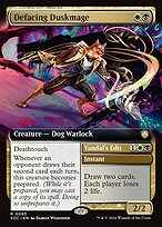 Defacing Duskmage // Vandal's Edit - Secrets of Strixhaven Commander - Extended Art