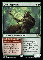 Questing Druid // Seek the Beast - Wilds of Eldraine Promos