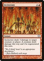 Incinerate - Coldsnap Theme Decks