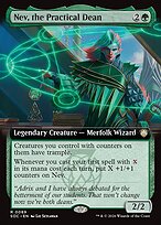 Nev, the Practical Dean - Secrets of Strixhaven Commander - Extended Art