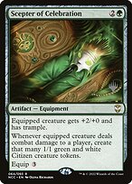 Scepter of Celebration - New Capenna Commander Promos